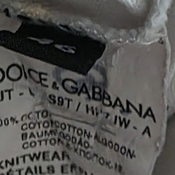 DOLCE & GABBANA Logo Tape Printed T-Shirt -can be UNISEX - Picture 8 of 12